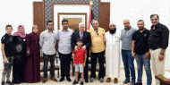 الرئيس يستقبل الطفل كريم جمهور وعائلته