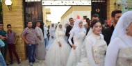 حفل زفاف جماعي لـ160 عريساً وعروساً بنابلس برعاية الرئيس