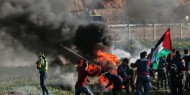 إصابات بالاختناق في مواجهات شرق غزة ومسيرات غاضبة تجوب القطاع نصرةً للأقصى