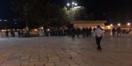 قوات الاحتلال تعتدي على المصلين في الأقصى وتعتقل خمسة شبان وفتاة