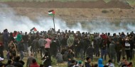 اصابات خلال مهاجمة الاحتلال المسيرات الاسبوعية شرق غزة