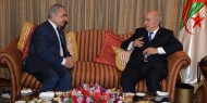"اشتية يطلعه على آخر المستجدات" رئيس الجزائر: نحن مع فلسطين ظالمة أو مظلومة
