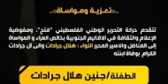 حركة فتح تنعي  الطفلة : جنين هلال جرادات