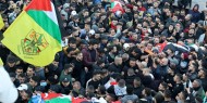 جماهير نابلس تشييع الشهيدين صبح والعزيزي