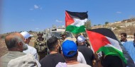 الاحتلال يقمع مسيرة بيت دجن شرق نابلس