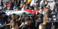 تشييع جثمان الشهيد علاء قيسية في بلدة الظاهرية جنوب الخليل