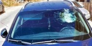 مستوطنون يهاجمون مركبات المواطنين عند مدخل البيرة الشمالي