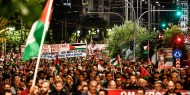 تظاهرة حاشدة في أثينا تضامنا مع شعبنا وتنديدا بمجازر الاحتلال
