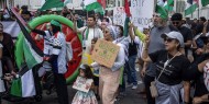 الآلاف يتظاهرون في بلجيكا تنديدا بعدوان الاحتلال على قطاع غزة