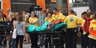 إصابة العشرات بحادث قطار في برشلونة