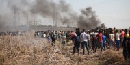 تواصل المواجهات بين المواطنين وقوات الاحتلال شرق القطاع