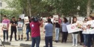 اعتصام في نابلس رفضا لإغلاق الاحتلال مؤسسات إعلامية